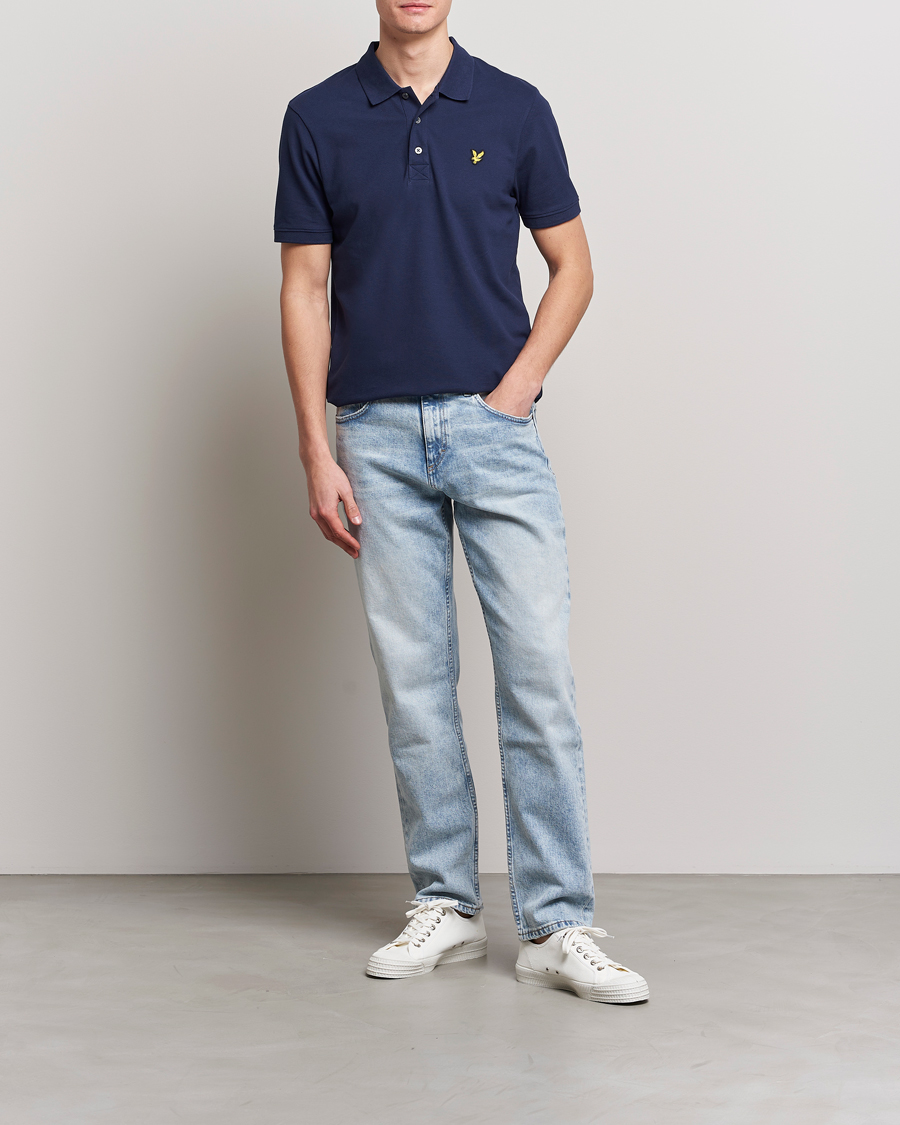 Herre | Pikéer | Lyle & Scott | Plain Pique Polo Dark Navy