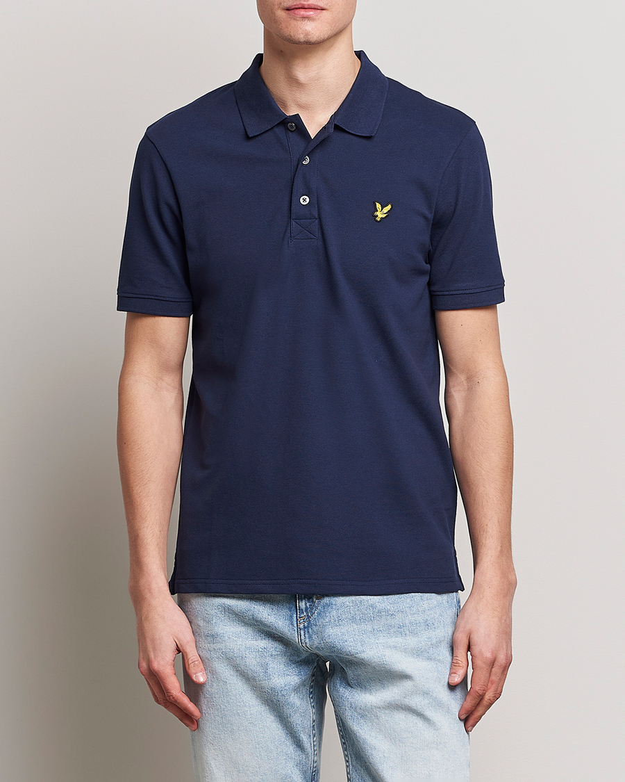 Herre | Klær | Lyle & Scott | Plain Pique Polo Dark Navy