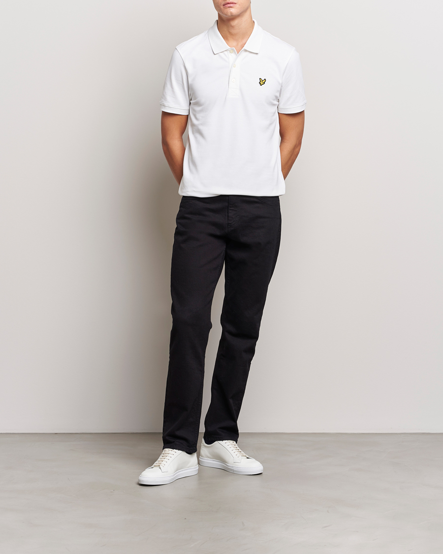 Herre |  | Lyle & Scott | Plain Pique Polo Shirt White