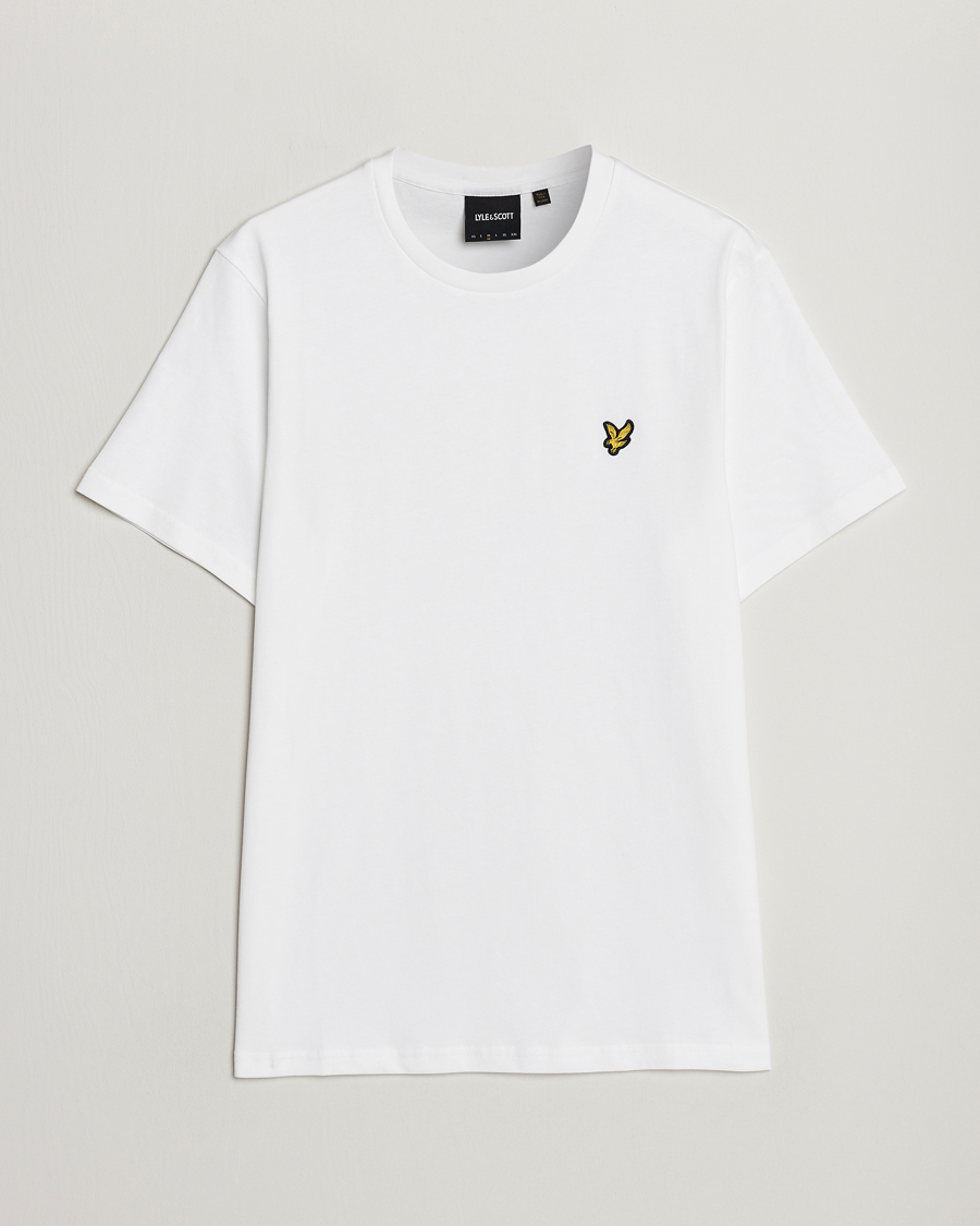 Herre | T-Shirts | Lyle & Scott | Crew Neck Organic Cotton T-Shirt White
