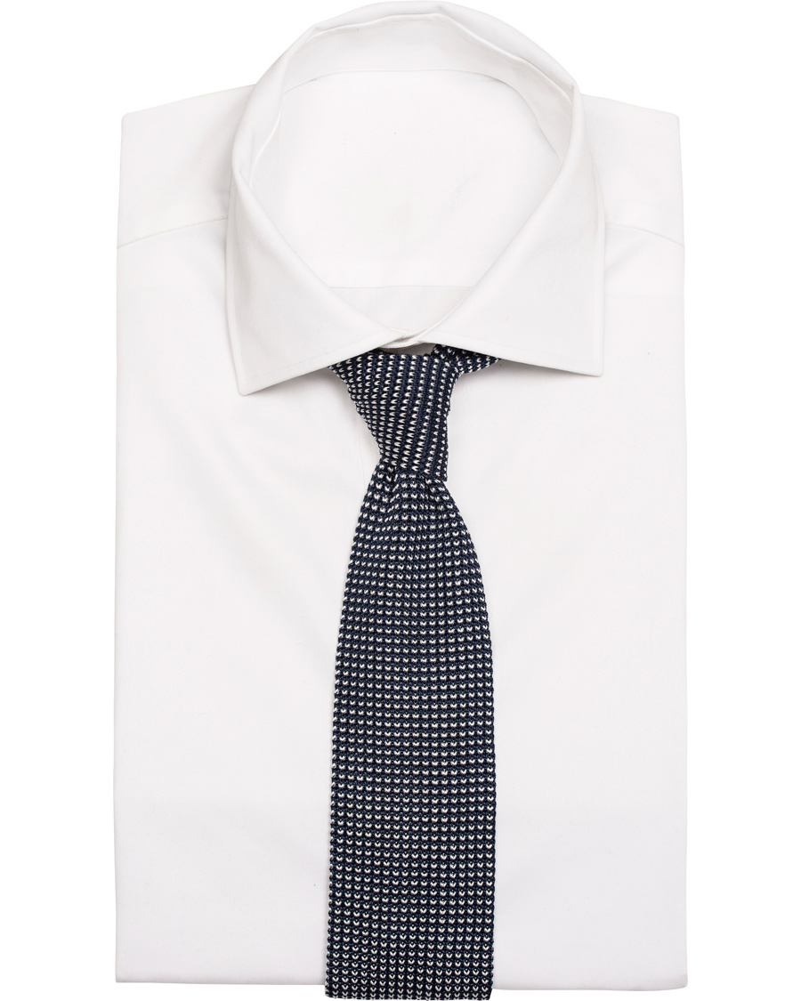 Herre | GANT Diamond G Structure Knitted 6 cm Tie Classic Blue | GANT Diamond G | Structure Knitted 6 cm Tie Classic Blue