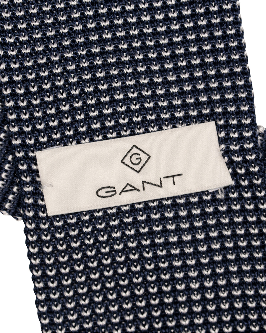 Herre | GANT Diamond G Structure Knitted 6 cm Tie Classic Blue | GANT Diamond G | Structure Knitted 6 cm Tie Classic Blue