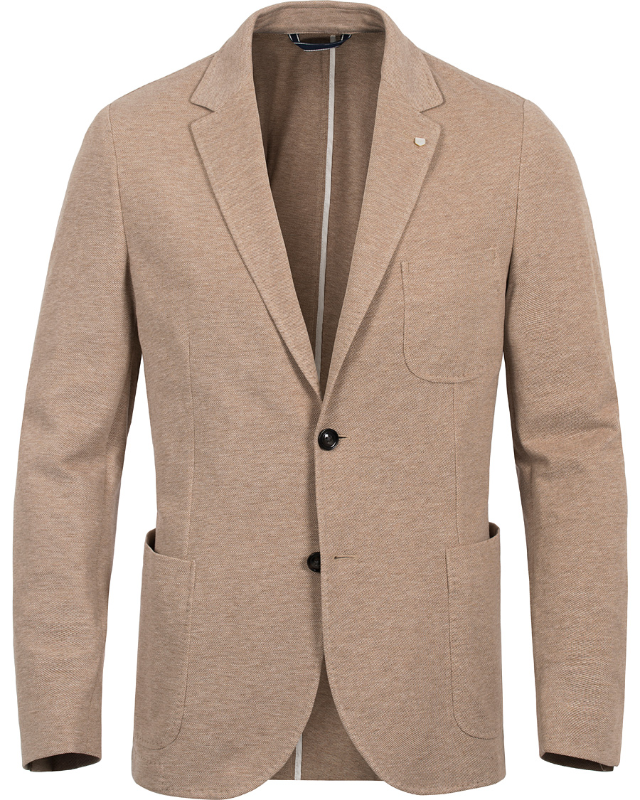 Herre | Dressjakker | GANT | The Jersey Weekender Fit Blazer Dark Khaki