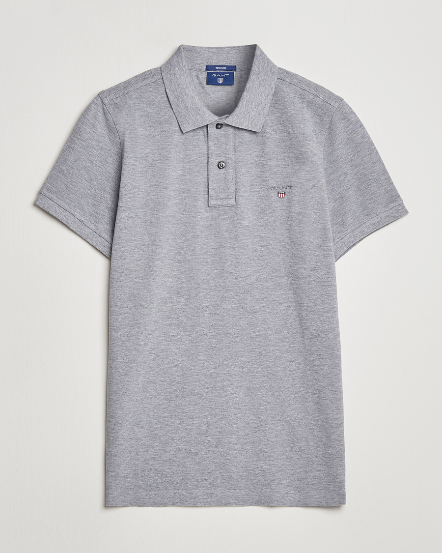 Herre | Pikéer | GANT | The Original Polo Grey Melange
