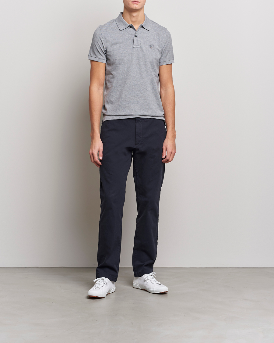 Herre | Pikéer | GANT | The Original Polo Grey Melange