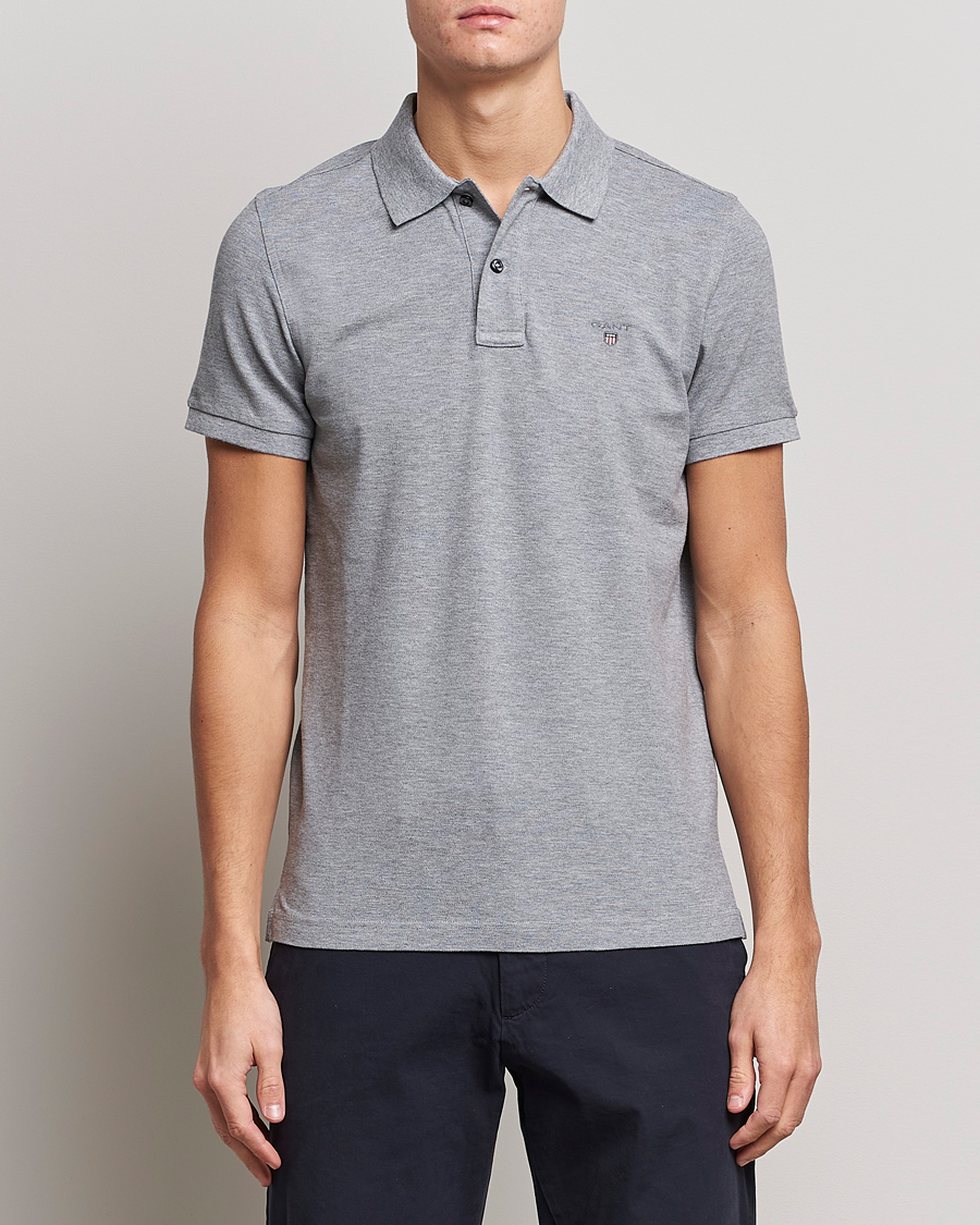 Herre | Pikéer | GANT | The Original Polo Grey Melange
