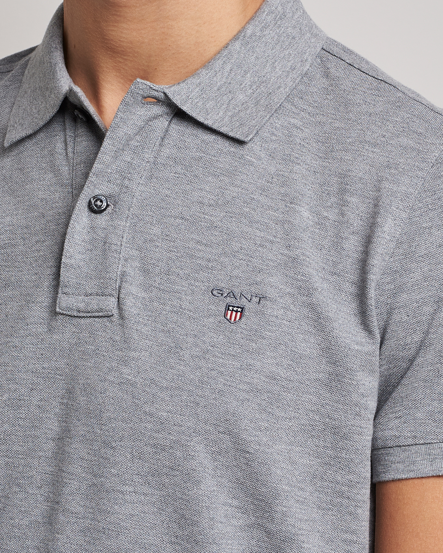 Herre | Pikéer | GANT | The Original Polo Grey Melange