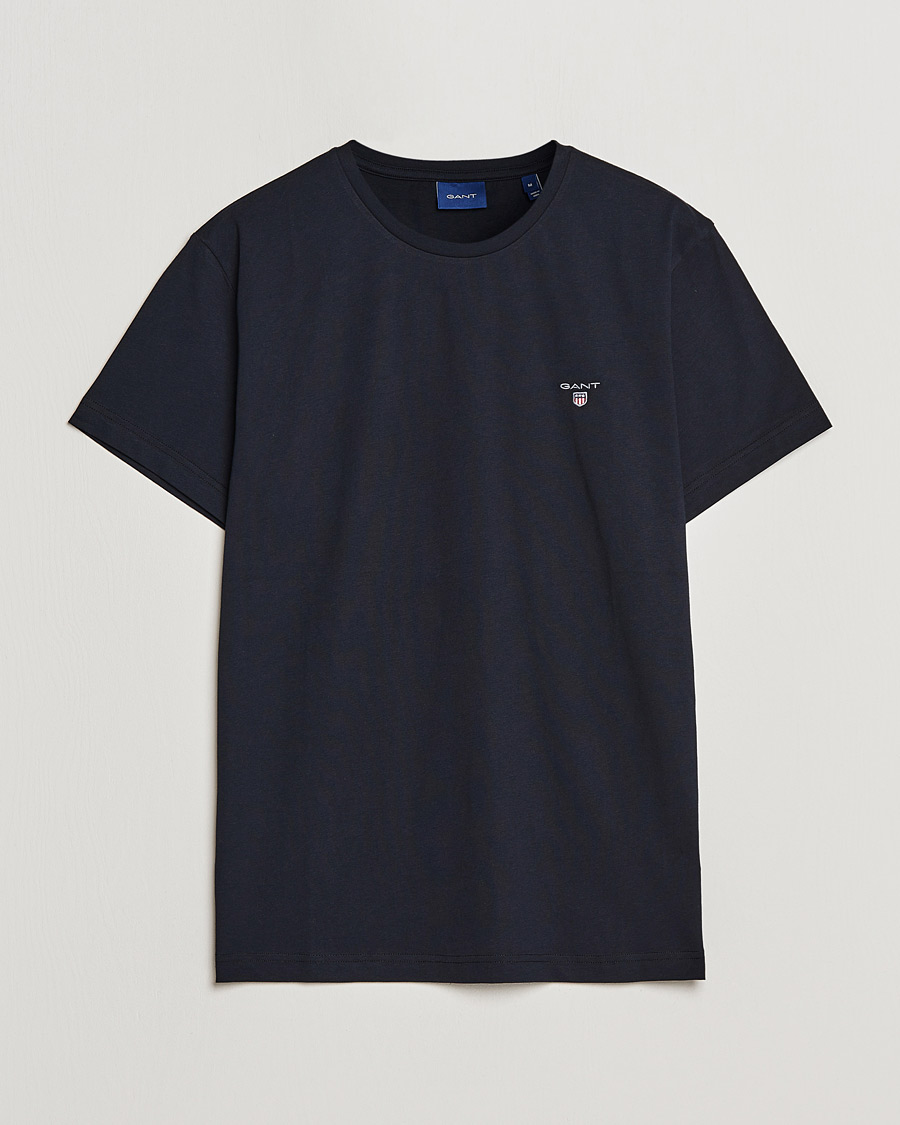 Herre | T-Shirts | GANT | The Original Solid Tee Black