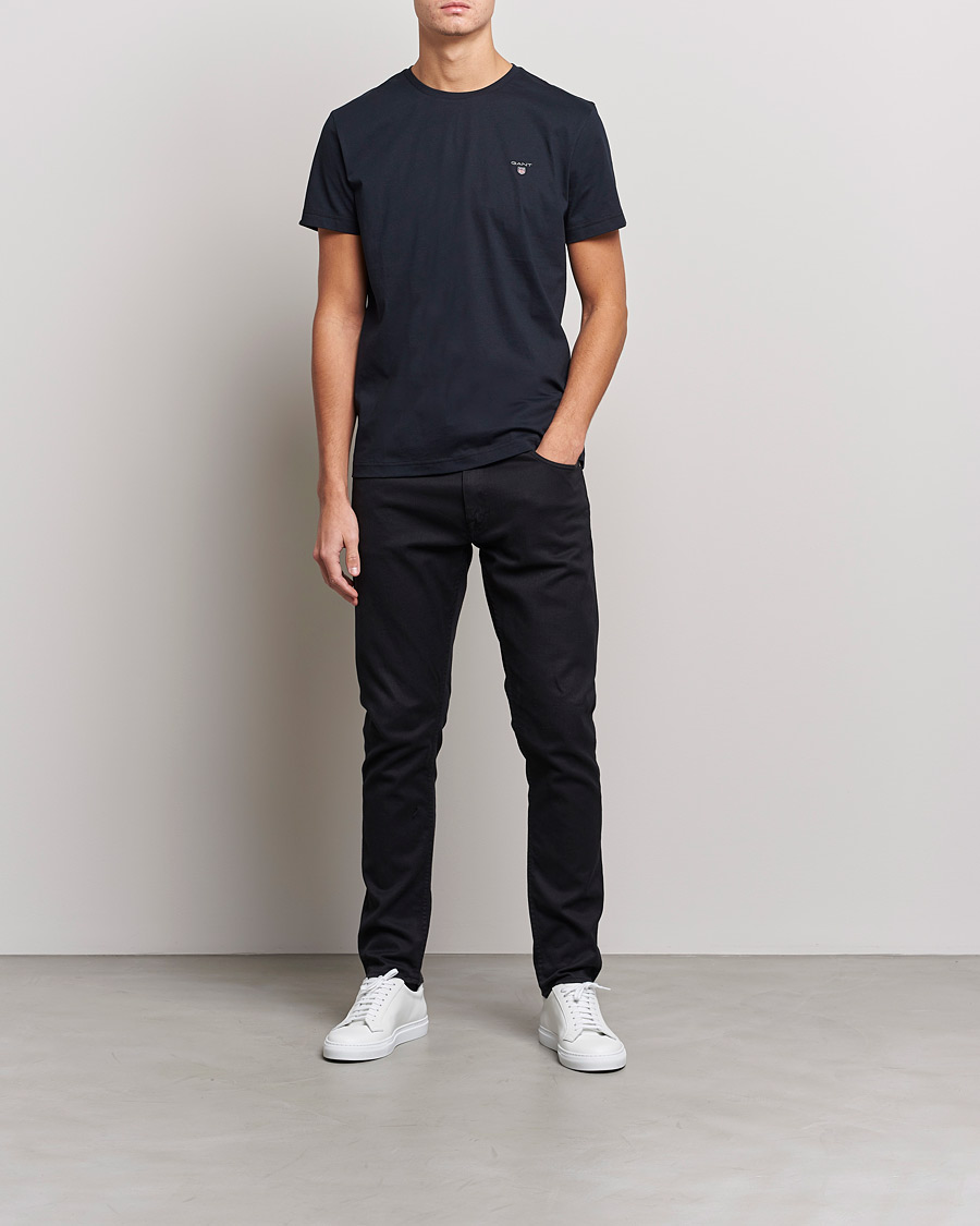 Herre | T-Shirts | GANT | The Original Solid Tee Black
