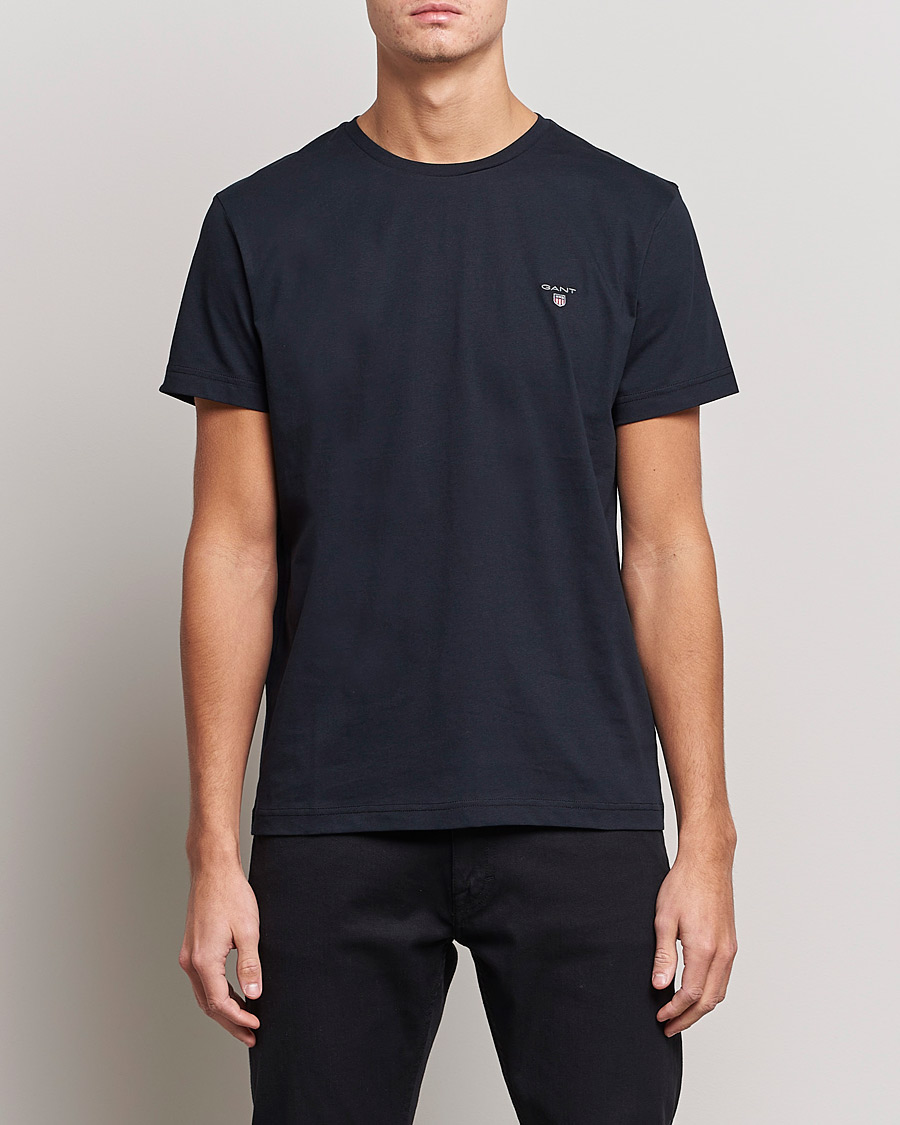 Herre | T-Shirts | GANT | The Original Solid Tee Black
