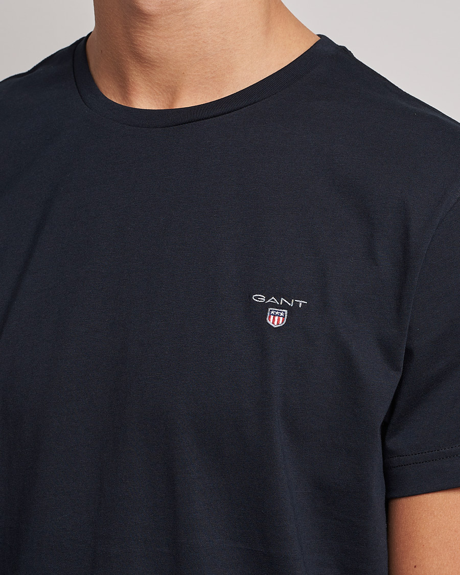 Herre | T-Shirts | GANT | The Original Solid Tee Black