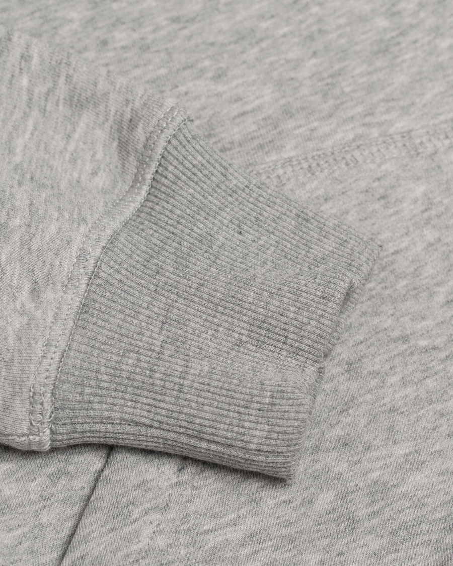 Herre | Gensere | GANT | Full Zip Hoodie Light Grey Melange