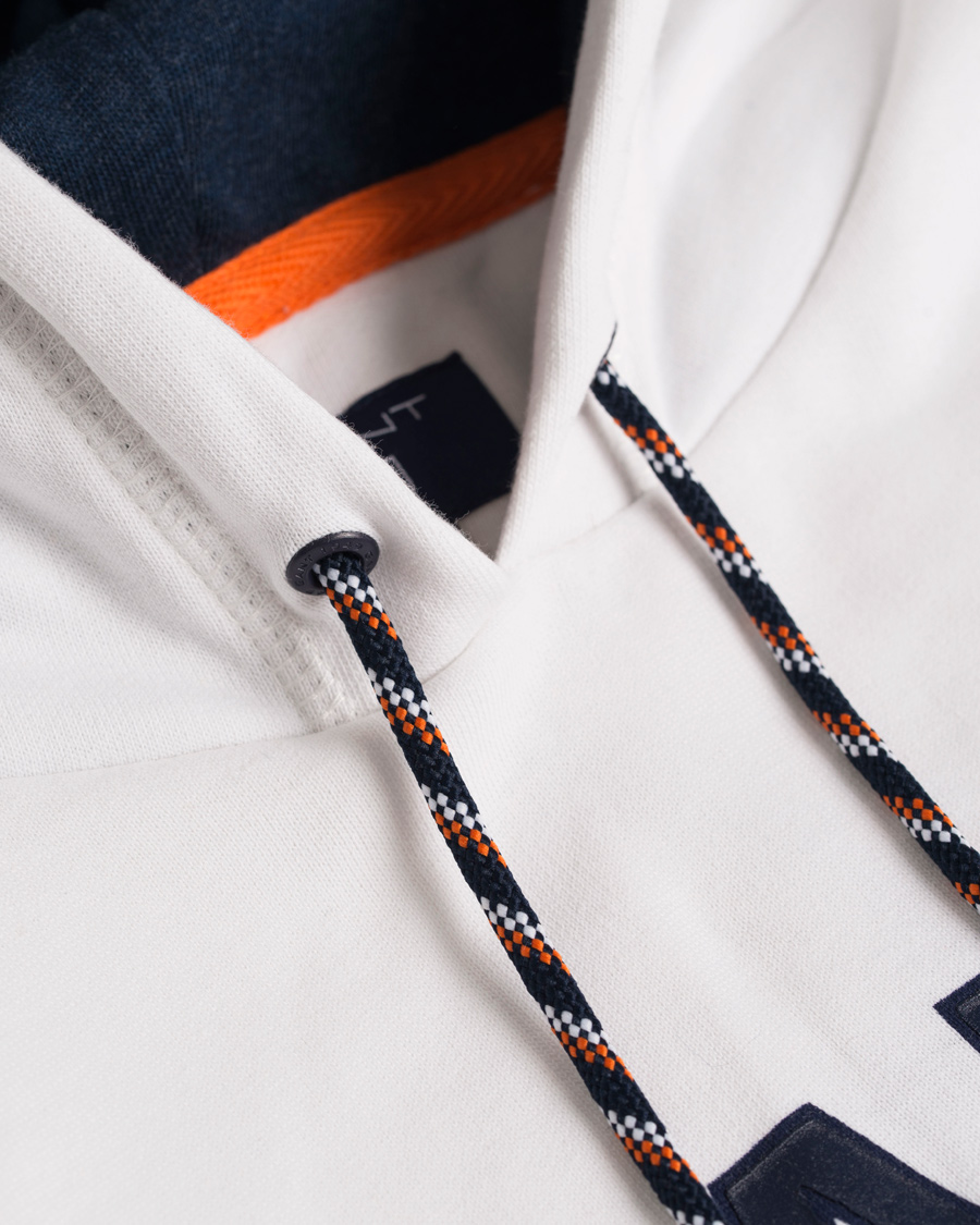 Herre | Gensere | GANT | U.S - 49 Hoodie White