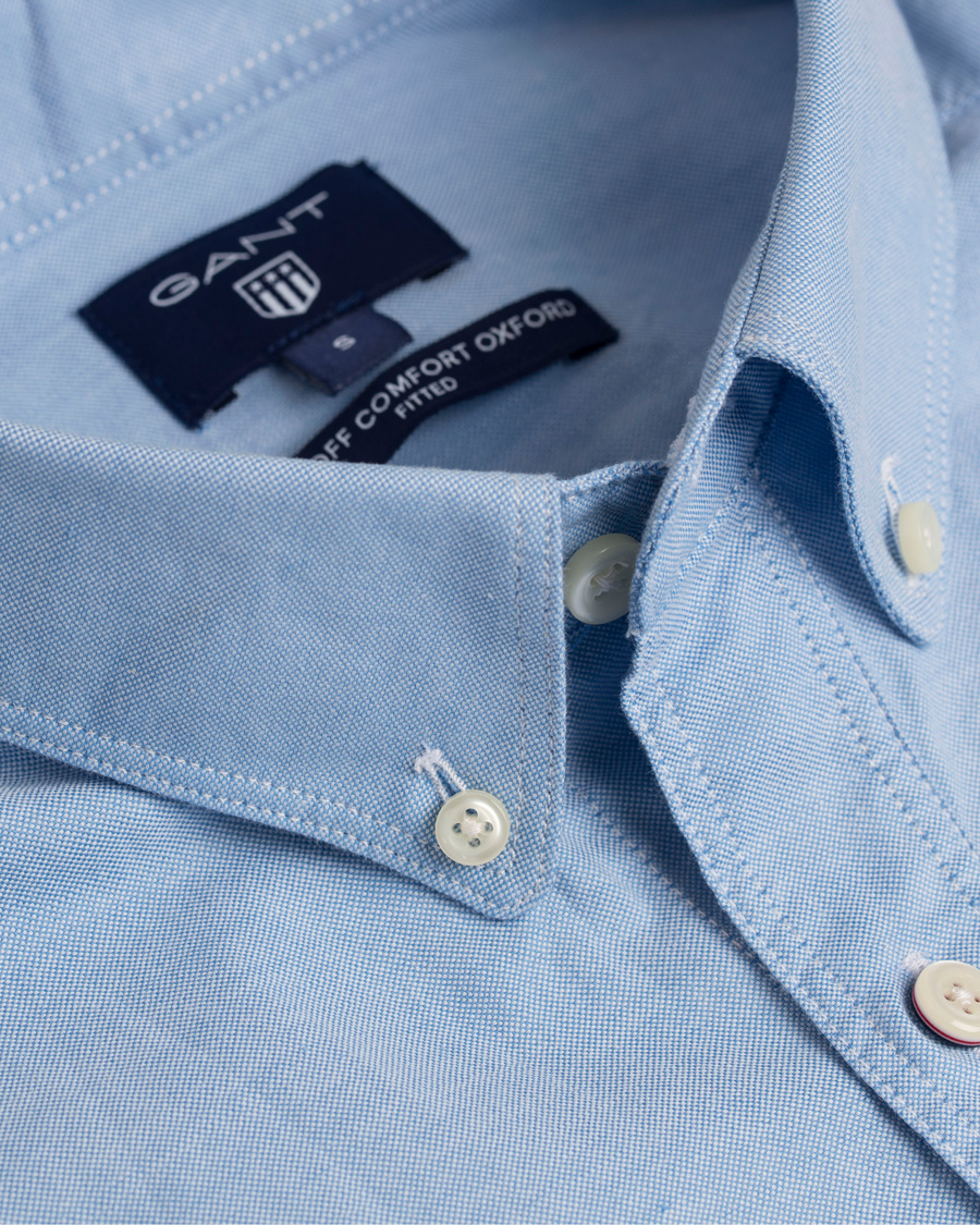 Herre | Skjorter | GANT | Stretch Oxford Fitted Body Shirt Sky Blue