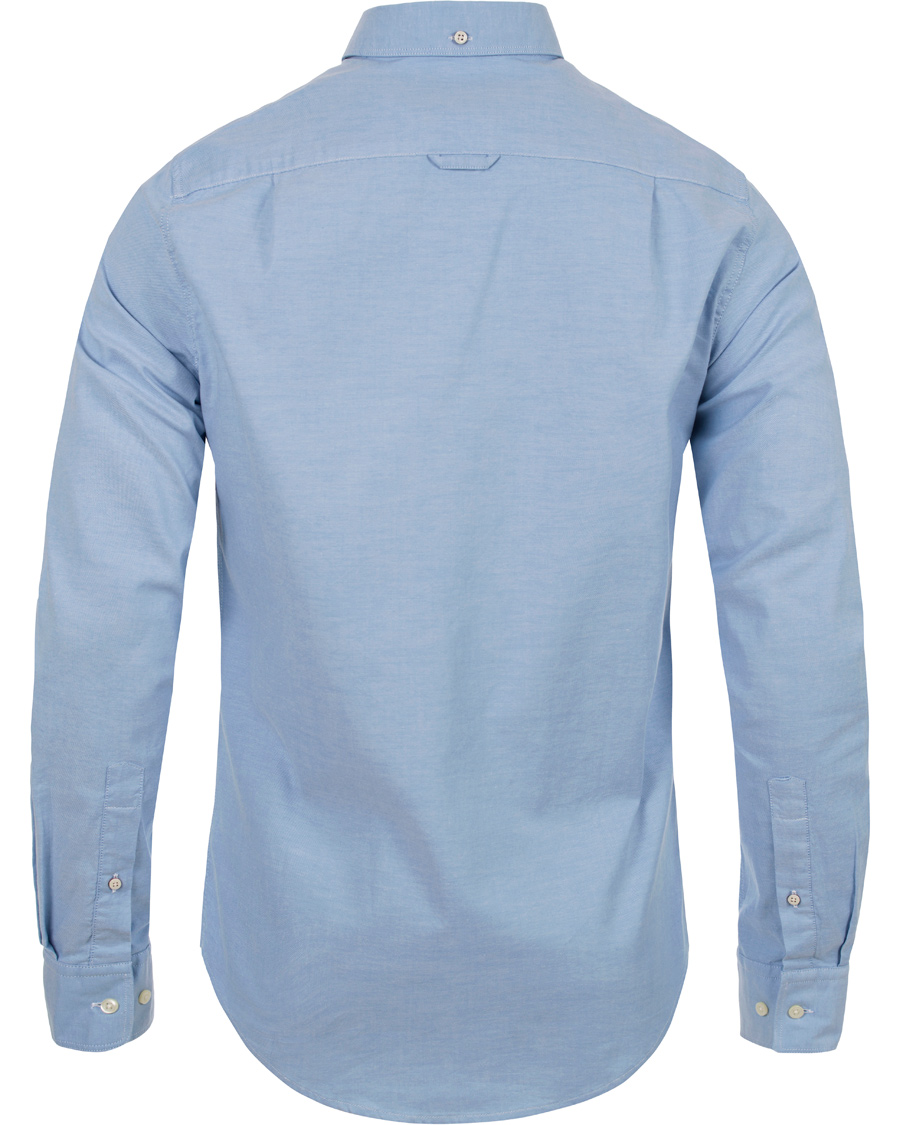 Herre | Skjorter | GANT | Stretch Oxford Fitted Body Shirt Sky Blue