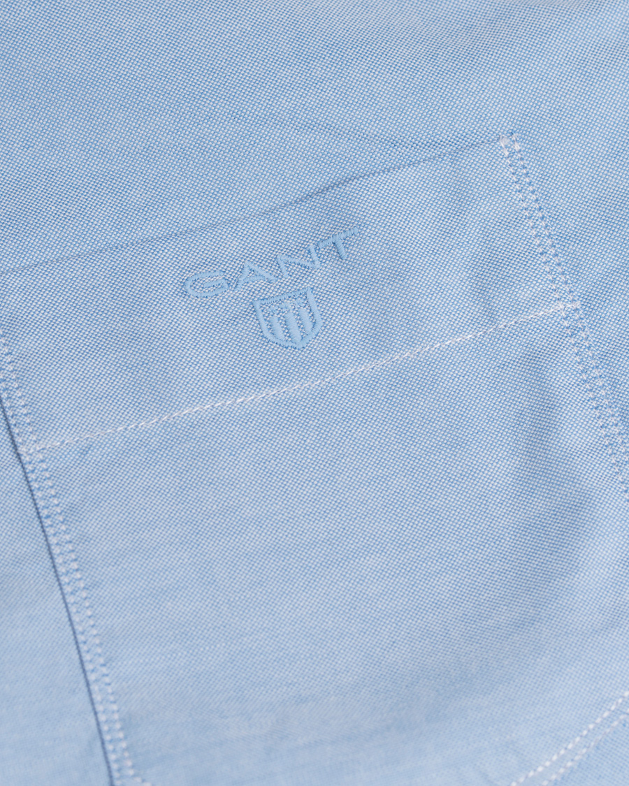 Herre | Skjorter | GANT | Stretch Oxford Fitted Body Shirt Sky Blue
