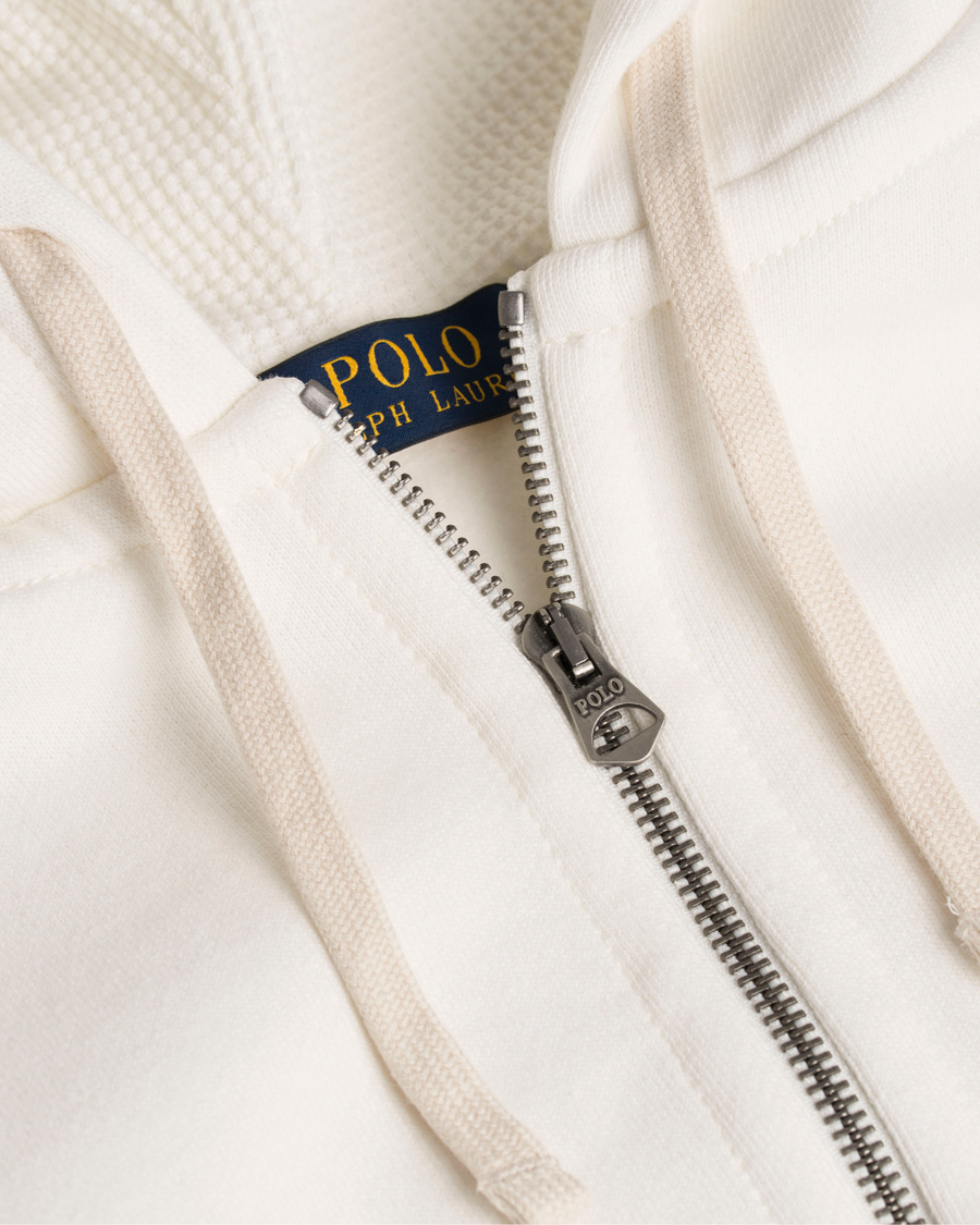 Herre | Gensere | Polo Ralph Lauren | Full Zip Hoodie Deckwash White