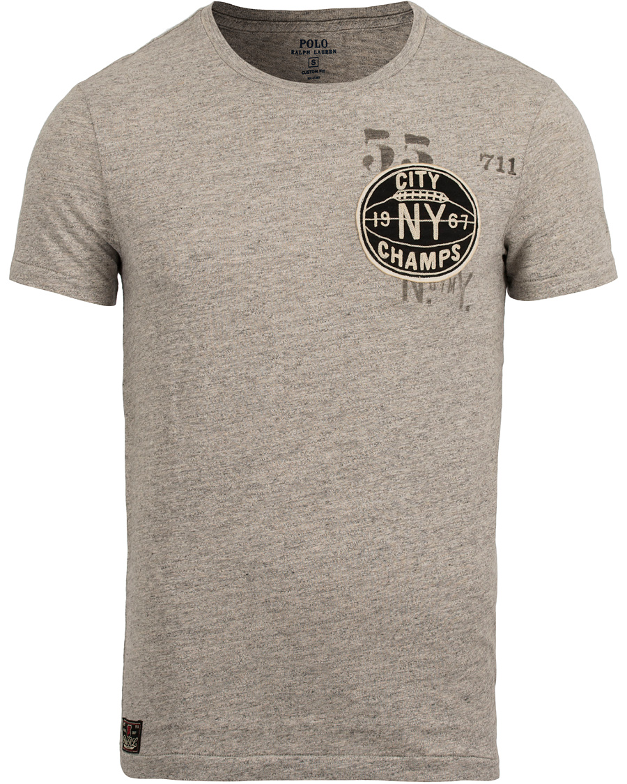 Herre | T-Shirts | Polo Ralph Lauren | Custom Fit Basketball Printed Tee Loft Heather
