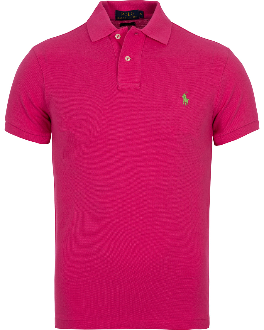 Herre | Pikéer | Polo Ralph Lauren | Slim Fit Polo Ultra Pink