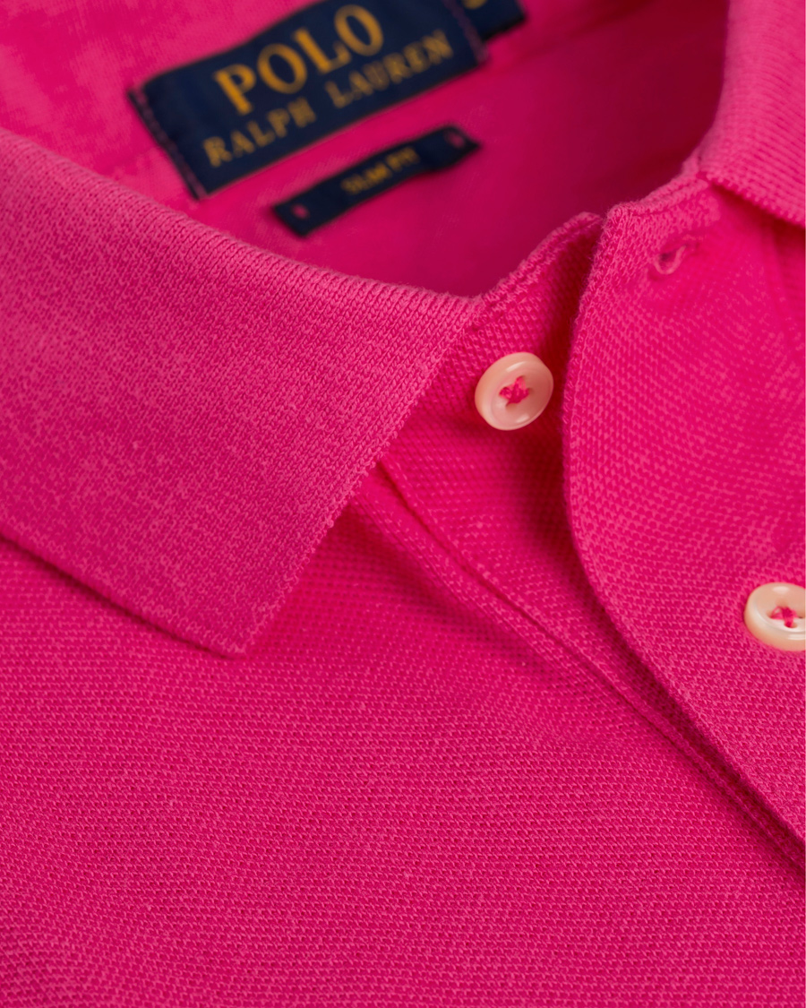 Herre | Pikéer | Polo Ralph Lauren | Slim Fit Polo Ultra Pink