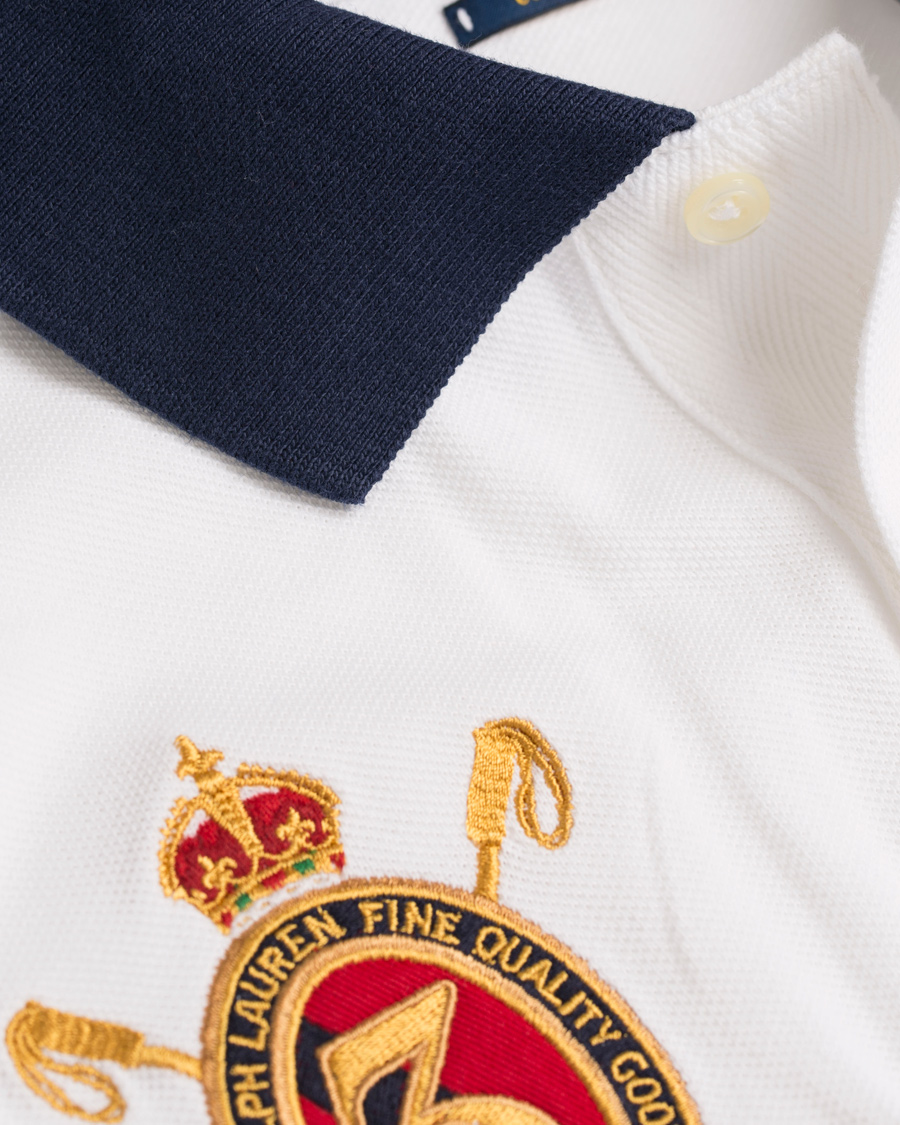 Herre | Pikéer | Polo Ralph Lauren | Blackwatch Block Stripe Polo White