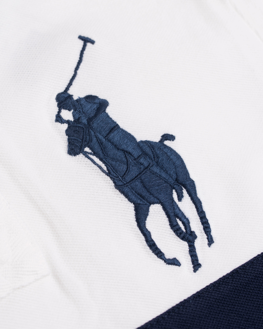 Herre | Pikéer | Polo Ralph Lauren | Blackwatch Block Stripe Polo White