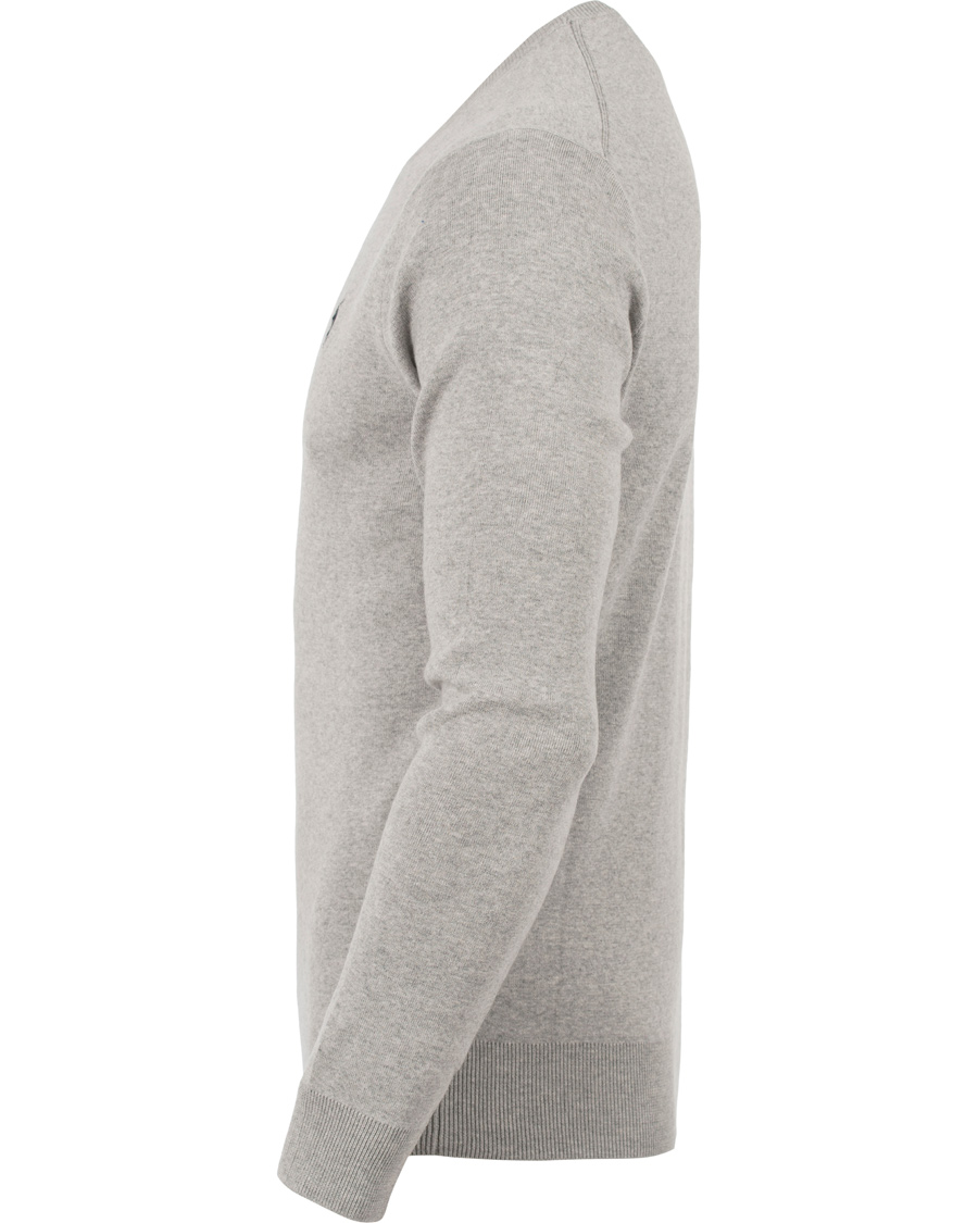 Herre | Gensere | Polo Ralph Lauren | Slim Fit Cotton C-Neck Pullover Grey Heather