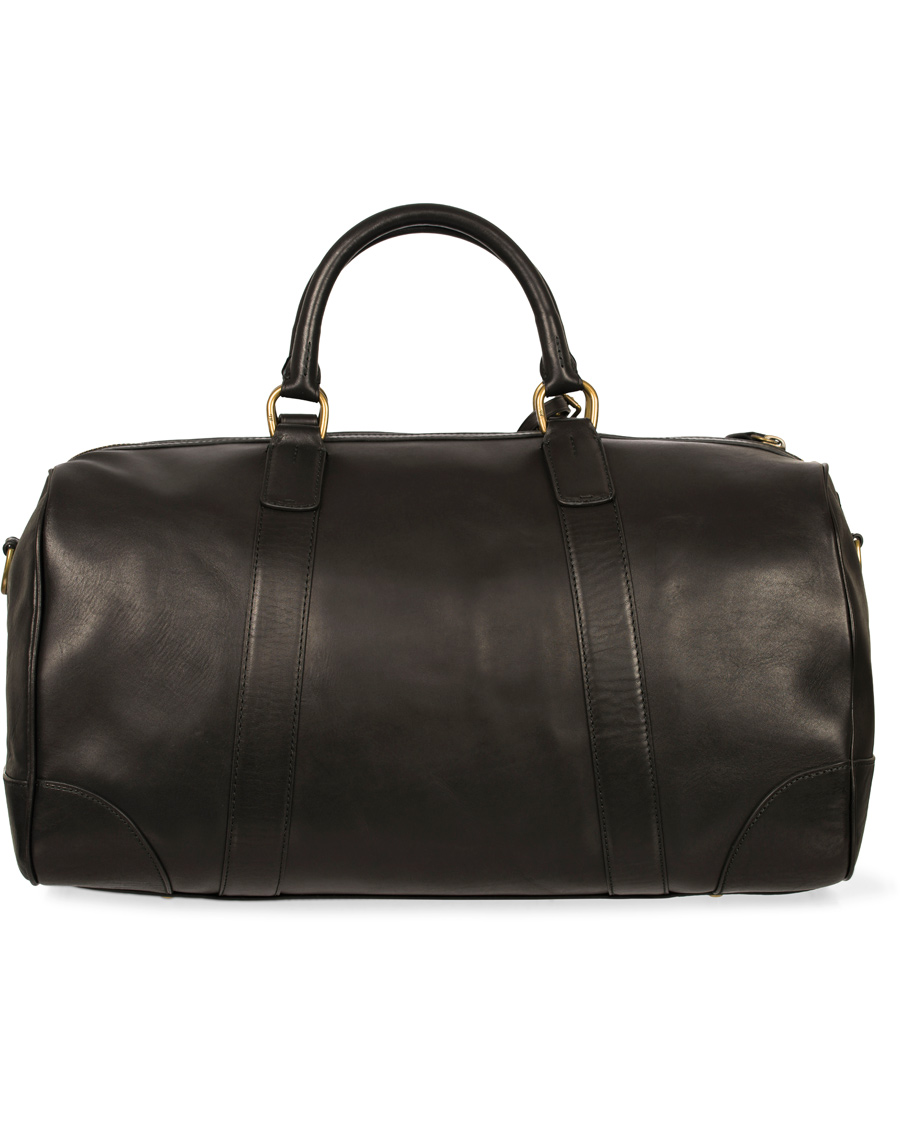 Herre | Polo Ralph Lauren Duffle Leather Bag Black | Polo Ralph Lauren | Duffle Leather Bag Black