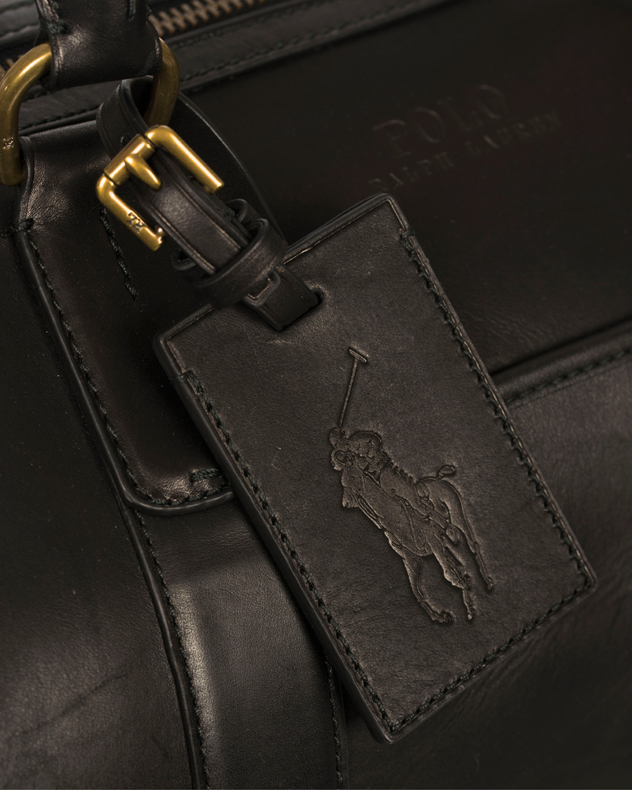 Herre | Polo Ralph Lauren Duffle Leather Bag Black | Polo Ralph Lauren | Duffle Leather Bag Black