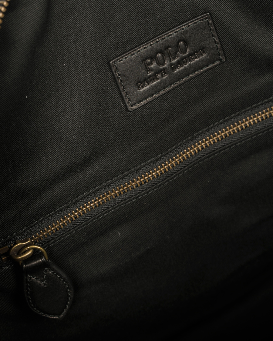 Herre | Polo Ralph Lauren Duffle Leather Bag Black | Polo Ralph Lauren | Duffle Leather Bag Black
