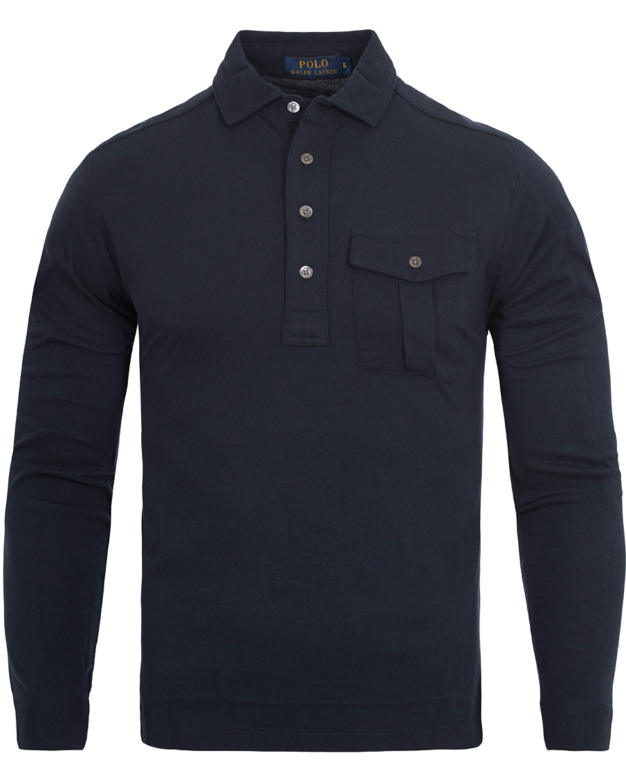 Herre | Gensere | Polo Ralph Lauren | Moto Military Shirt Sweater Aviator Navy