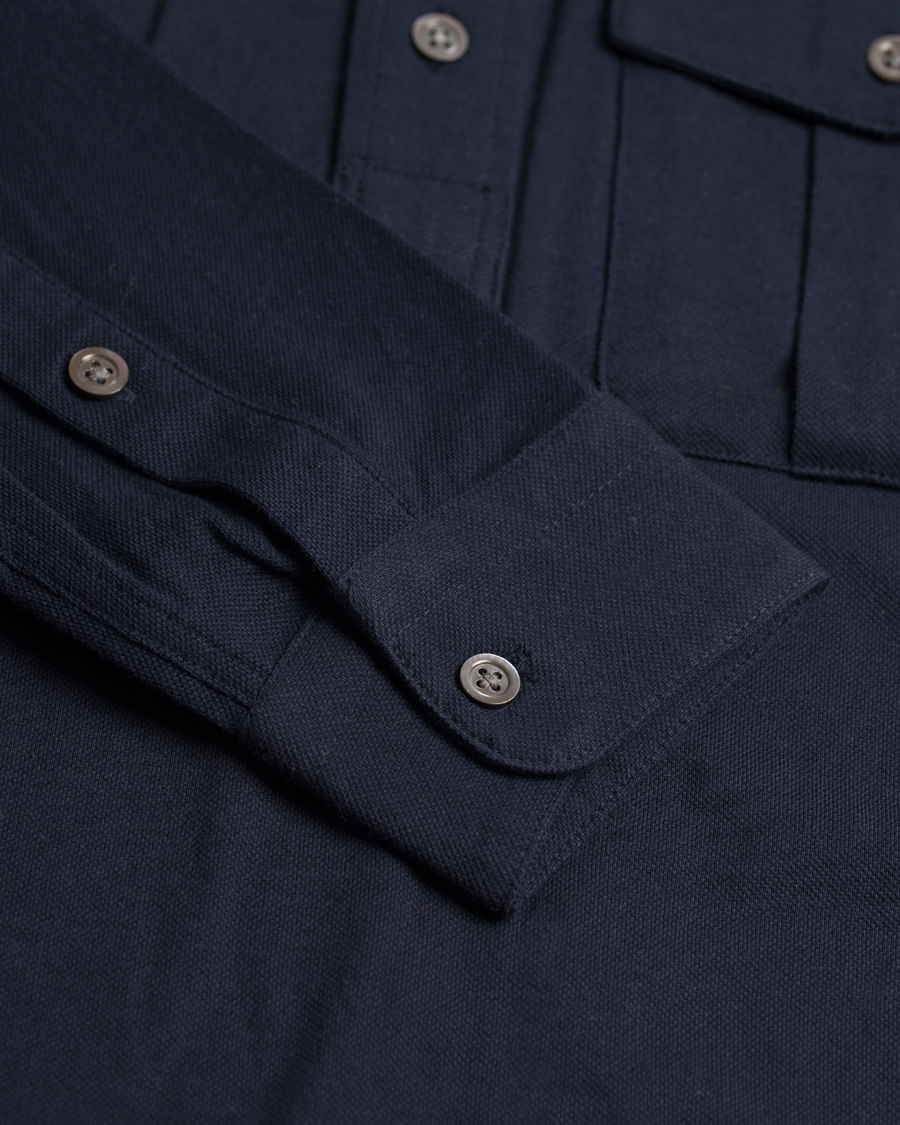 Herre | Gensere | Polo Ralph Lauren | Moto Military Shirt Sweater Aviator Navy