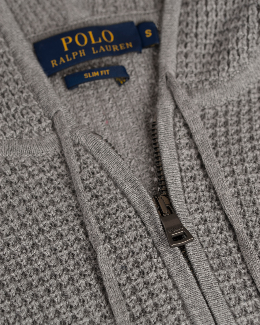 Herre | Gensere | Polo Ralph Lauren | Cotton/Cashmere Stone Washed Hoodie Medium Grey