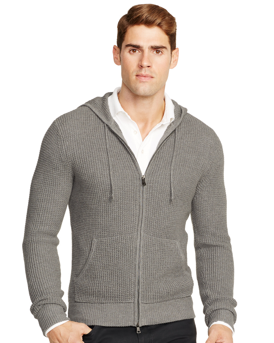 Herre | Gensere | Polo Ralph Lauren | Cotton/Cashmere Stone Washed Hoodie Medium Grey