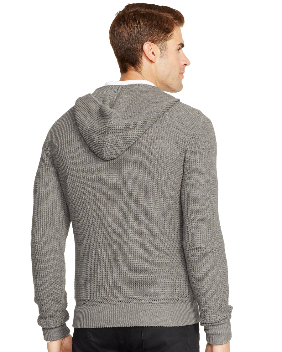 Herre | Gensere | Polo Ralph Lauren | Cotton/Cashmere Stone Washed Hoodie Medium Grey