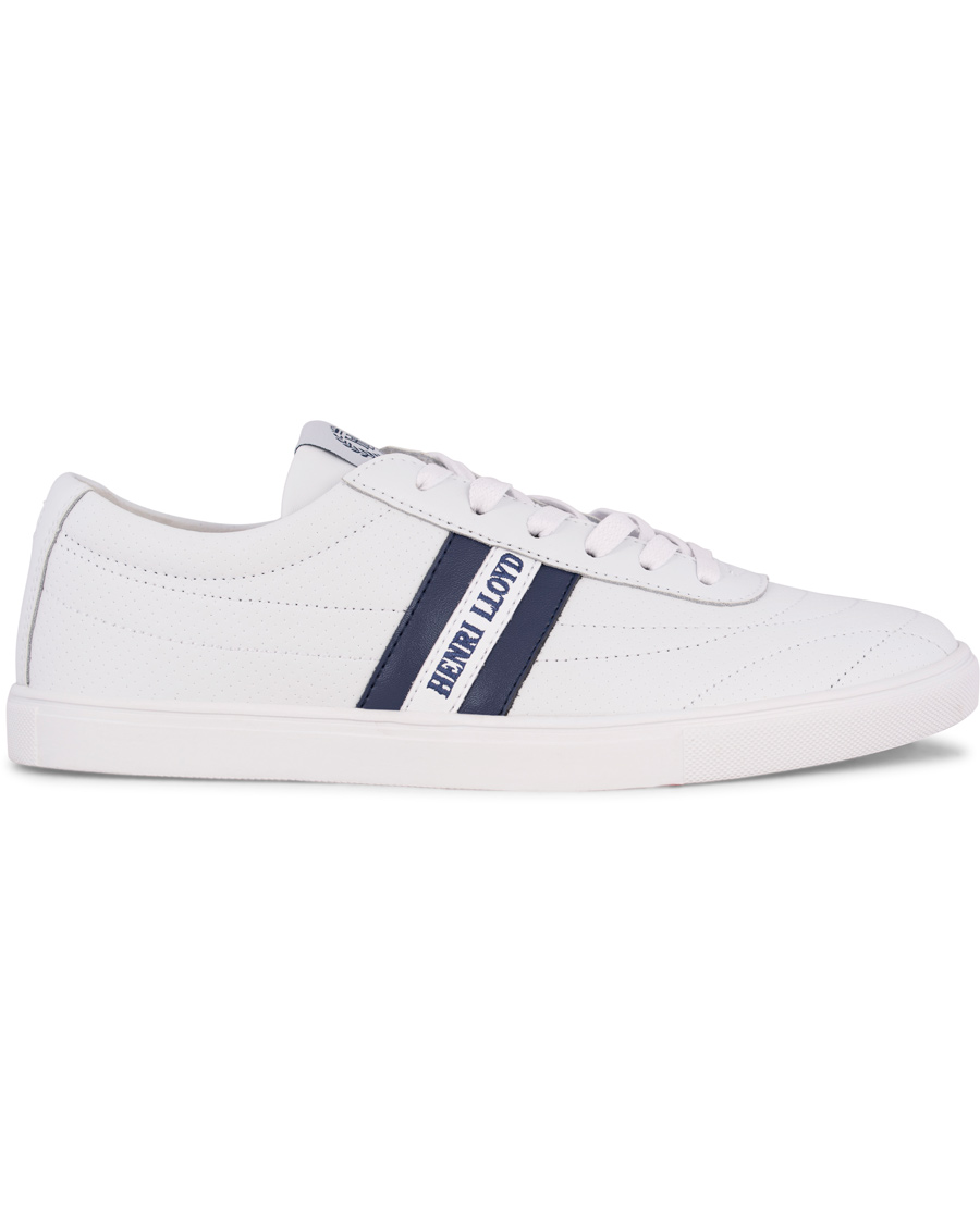Herre | Henri Lloyd Wimbledon Trainer Sneaker White/Navy | Henri-Lloyd | Henri Lloyd Wimbledon Trainer Sneaker White/Navy