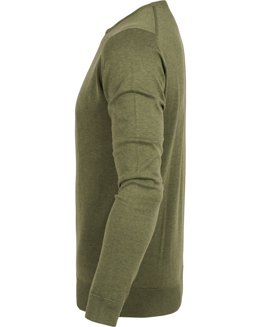 Herre | Gensere | John Smedley | Luke Slim Fit Sea Island Cotton Pullover Tyrolean Green