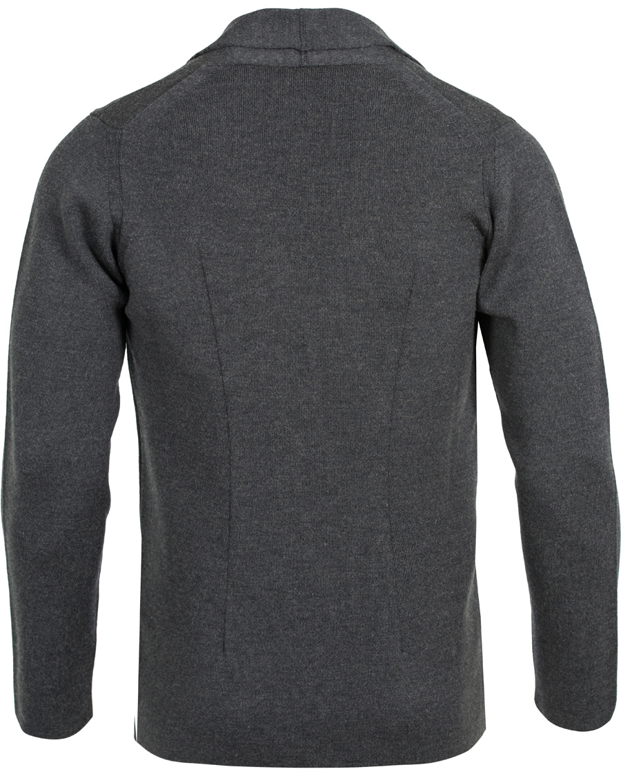 Herre | Gensere | John Smedley | Oxland Wool Blazer Charcoal