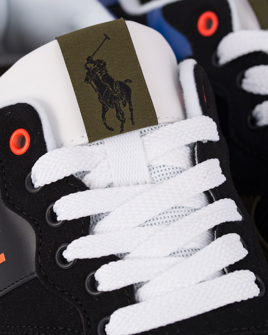 Herre | Polo Sport Ralph Lauren Slaton RL Running Sneaker Black/Orange | Polo Sport Ralph Lauren | Slaton RL Running Sneaker Black/Orange