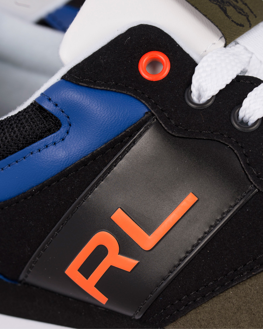 Herre | Polo Sport Ralph Lauren Slaton RL Running Sneaker Black/Orange | Polo Sport Ralph Lauren | Slaton RL Running Sneaker Black/Orange