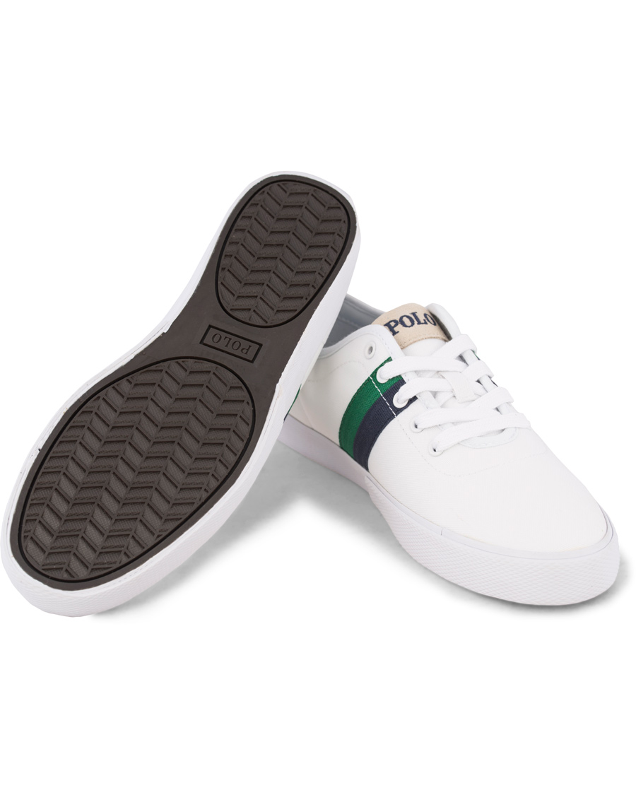 Polo Ralph Lauren Halford Canvas Sneaker White hos CareOfCarl.no