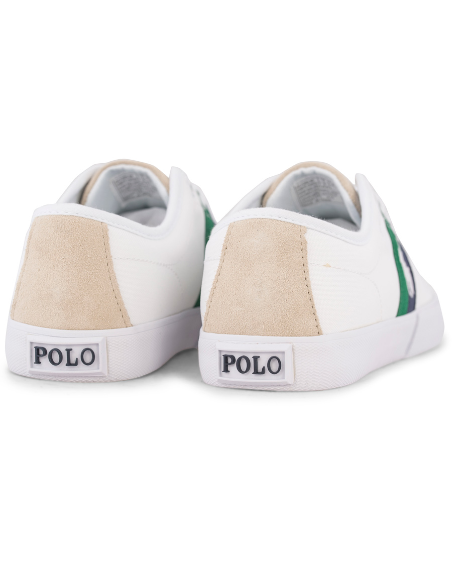 Polo Ralph Lauren Halford Canvas Sneaker White hos CareOfCarl.no
