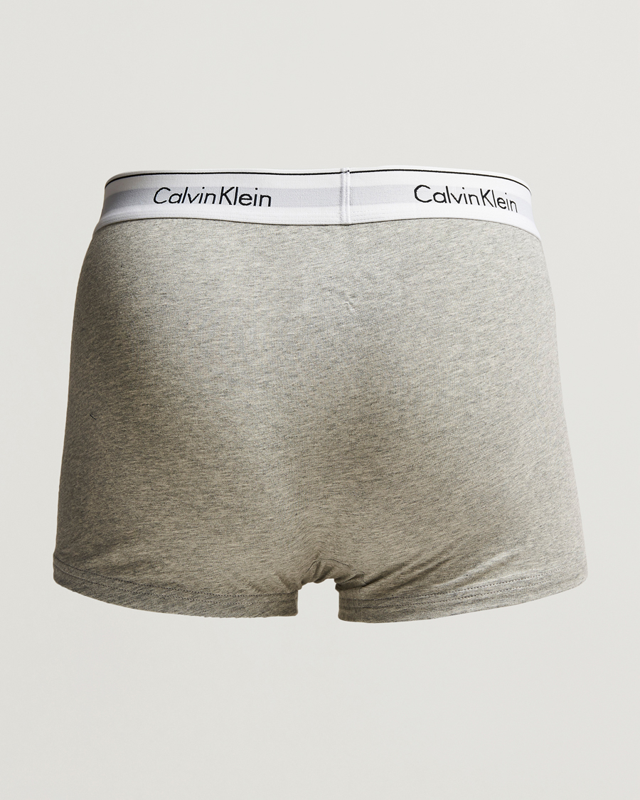 Herre | Underbukser | Calvin Klein | Modern Cotton Stretch Trunk Heather Grey/Black