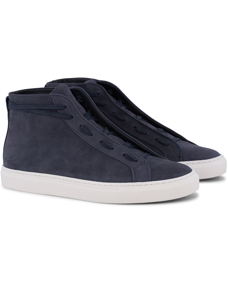 Herre | Filippa K Morgan High Top Sneaker Navy | Filippa K | Morgan High Top Sneaker Navy
