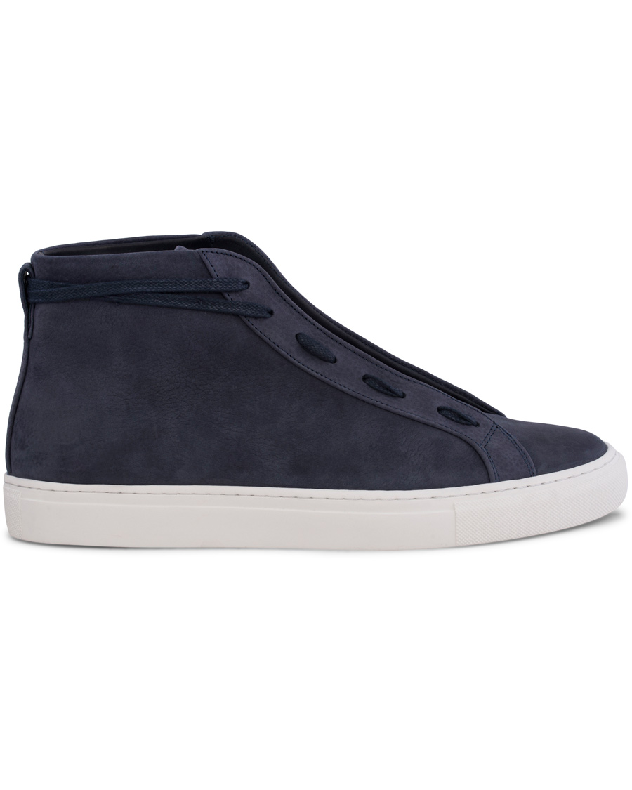 Herre | Filippa K Morgan High Top Sneaker Navy | Filippa K | Morgan High Top Sneaker Navy