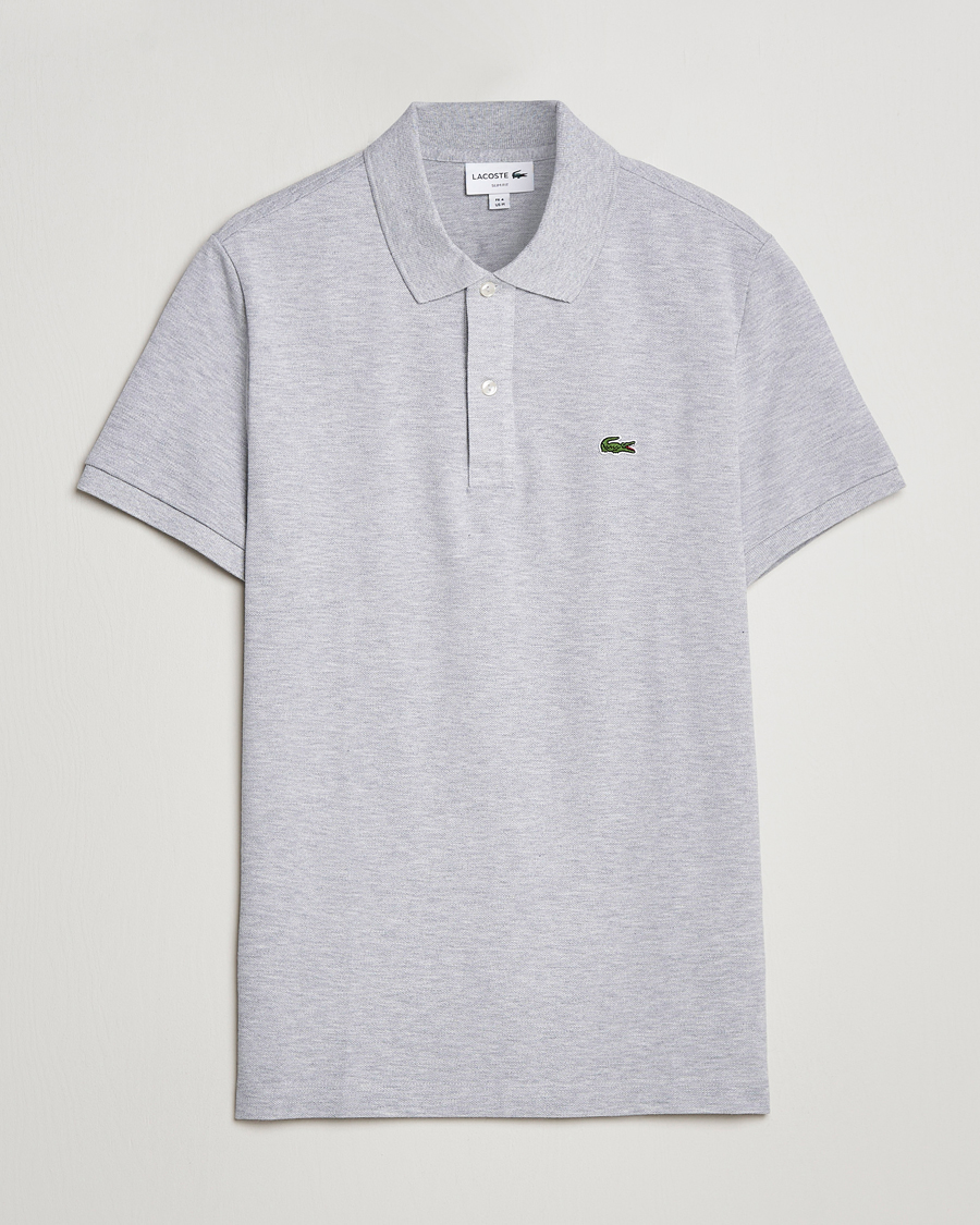 Herre | Pikéer | Lacoste | Slim Fit Polo Piké Silver Chine