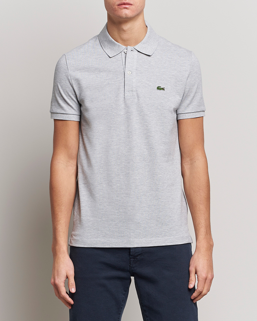 Herre | Pikéer | Lacoste | Slim Fit Polo Piké Silver Chine