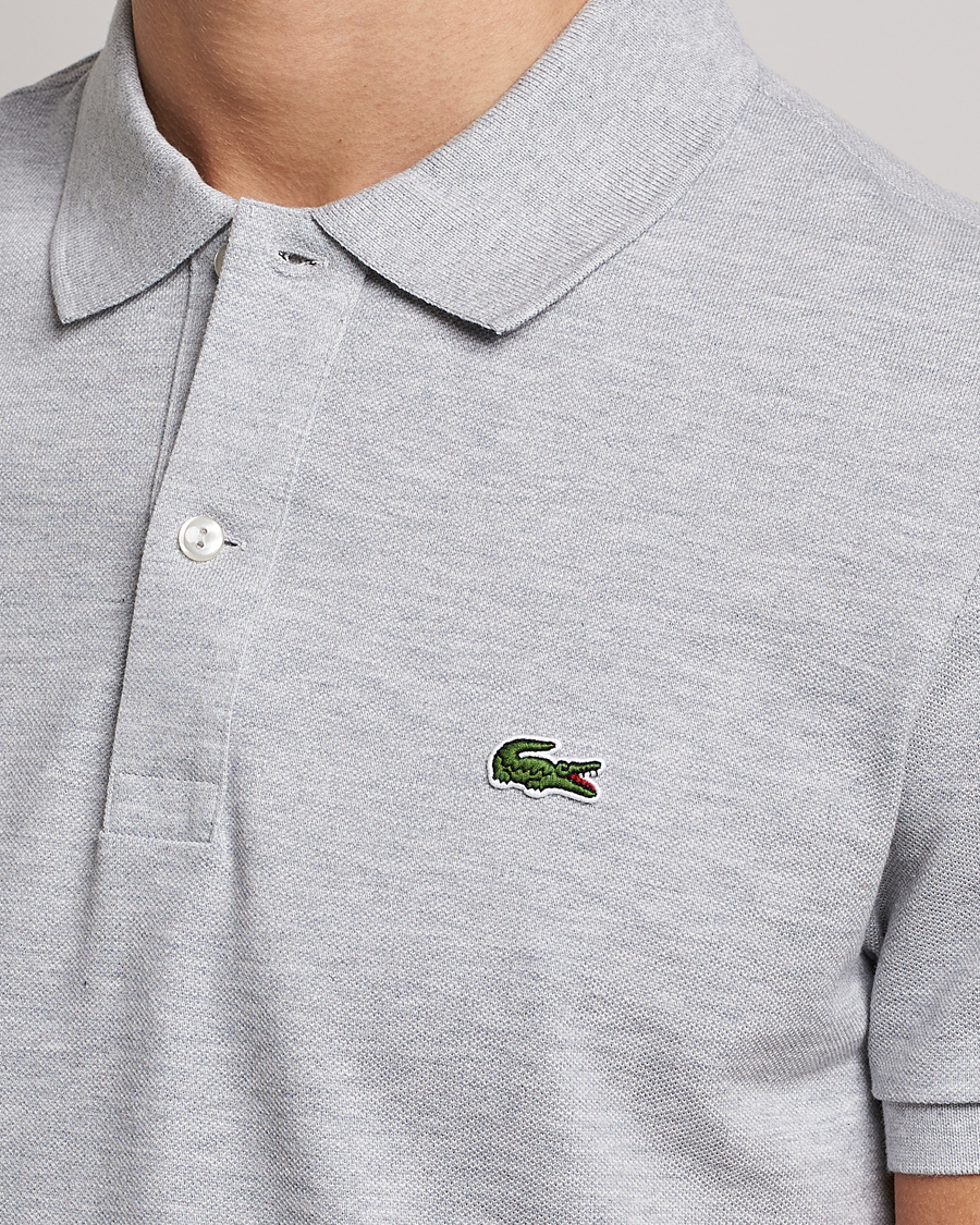 Herre | Pikéer | Lacoste | Slim Fit Polo Piké Silver Chine