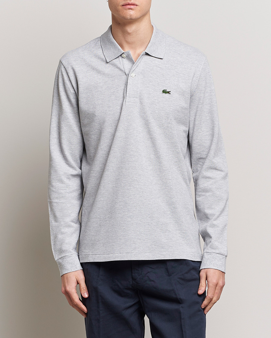 Herre | Pikéer | Lacoste | Original Long Sleeve Polo Piké Silver Chine