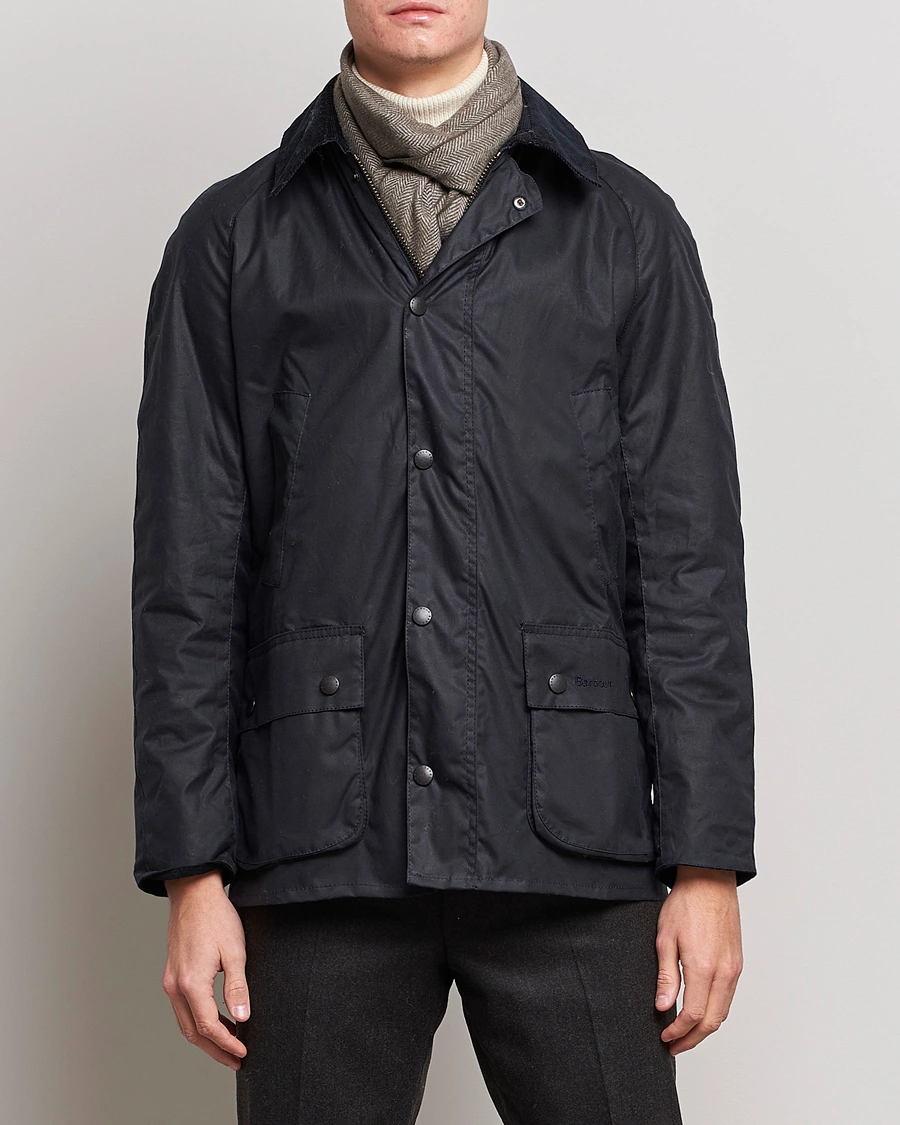 Herre |  | Barbour Lifestyle | Ashby Wax Jacket Navy